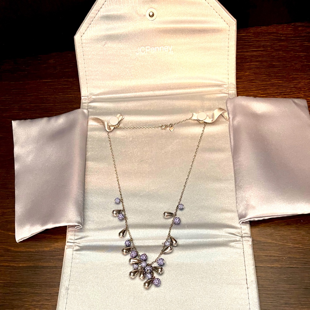 Stunning Silver bangle necklace by JCPenney